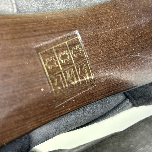 Stuart Weitzman Gray Black Mingle Suede Cutout Pumps Womens Size 9.5 heels 4.5" - Picture 9 of 11